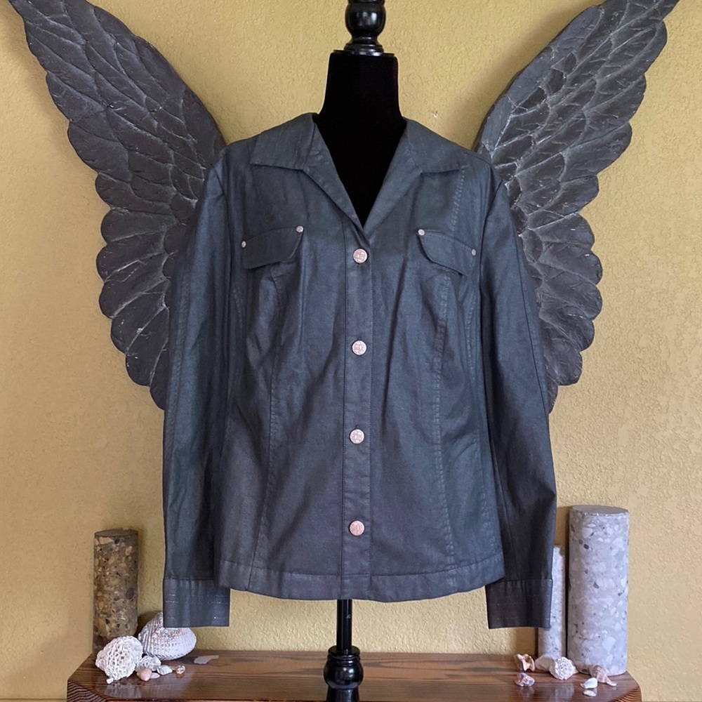 Vintage Cavita Sparkly Blazer Button Down Jacket